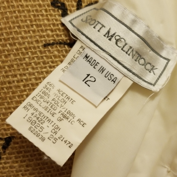 White Lace Purple Velvet 1980s/90s Evening Formal - Picture 6 of 6